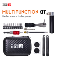TinkRider-Ensemble de sacs de réparation d'outils portables pour vélo, trousse à outils polyvalente pour VTT, kit de capsules de stockage de vélo de route, pompe à vélo 1
